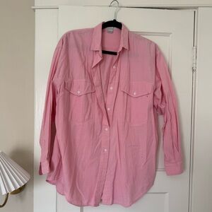 Women’s Vintage Pink Button-Up Shirt
